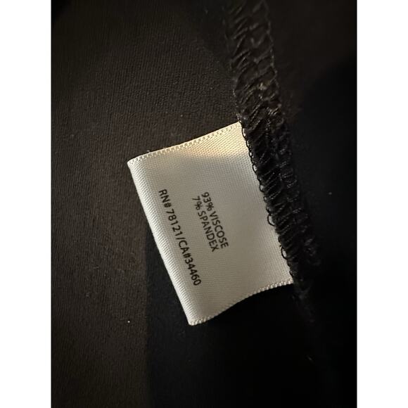 Eileen Fisher Small Open Draped Front Blazer Jacket Black Knit 39-27 - Picture 7 of 8